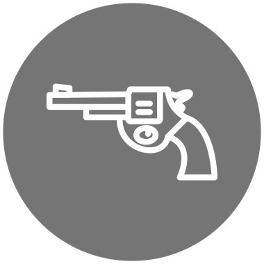 Bir silah simgesinin vektör illüstrasyonu