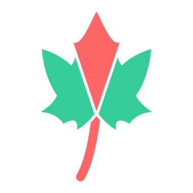 Akçaağaç yaprağı ikon vektörü. izole ağaç sembolü.