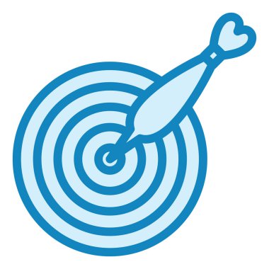 Hedef. Web simgesi basit illüstrasyon