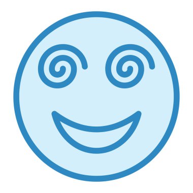 Başım dönüyor. Web simgesi basit illüstrasyon 