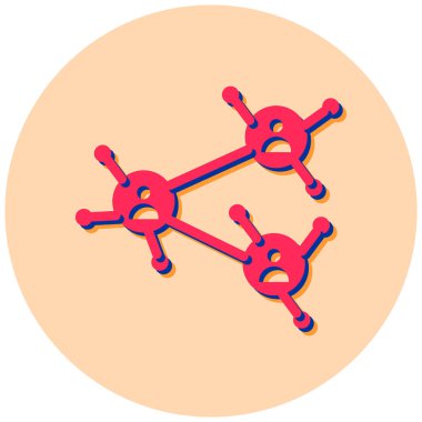 Virüs. Web simgesi basit illüstrasyon