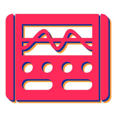 Çizgi film taşınabilir oyun makinesinin vektör çizimi