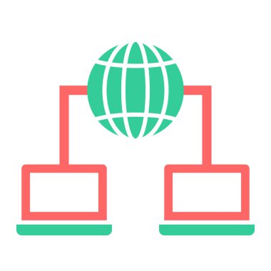 ağ paylaşım vektörü simgesi