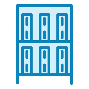 kitaplık vektörü renk simgesi