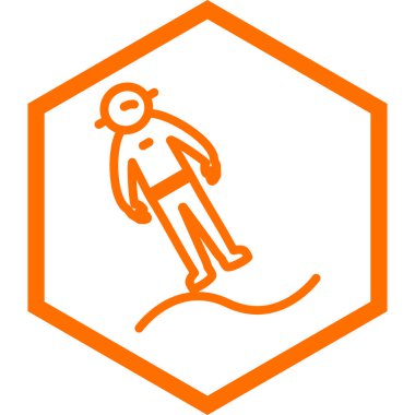 Bir itfaiyeci ikonu çizimi