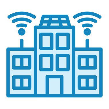 Smart City simge vektör illüstrasyonu