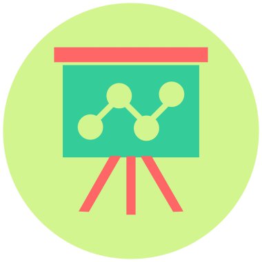 Sunum. Web simgesi basit tasarım