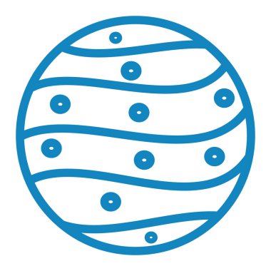 gezegen simgesi, vektör illüstrasyonu basit tasarım