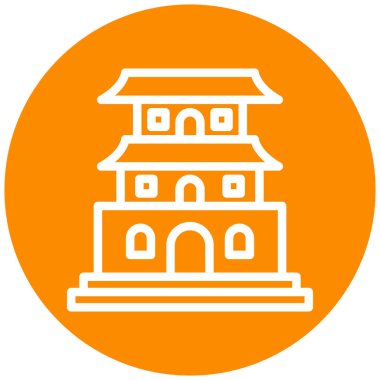 Kiliseye. Web simgesi basit illüstrasyon