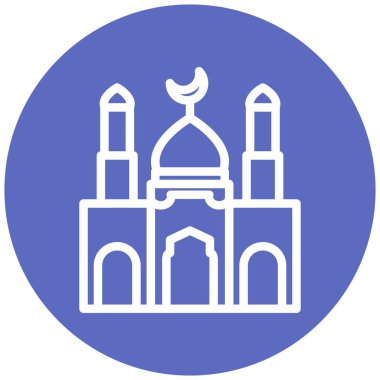 Cami. Web simgesi basit illüstrasyon