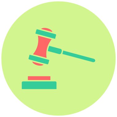 Açık arttırma. Web simgesi basit illüstrasyon