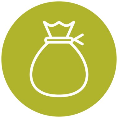 Çanta. Web simgesi basit illüstrasyon