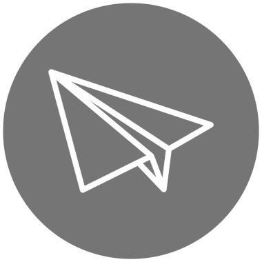 Uçak. Web simgesi basit illüstrasyon