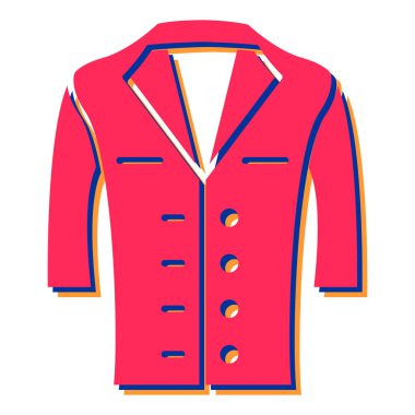 Bir erkek paltosunun vektör çizimi