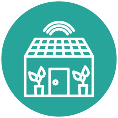 Bir çevre dostu ikonun vektör illüstrasyonu