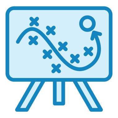 Strateji modern simge vektör illüstrasyonu