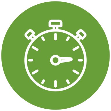 Kronometre Web simgesi basit illüstrasyon