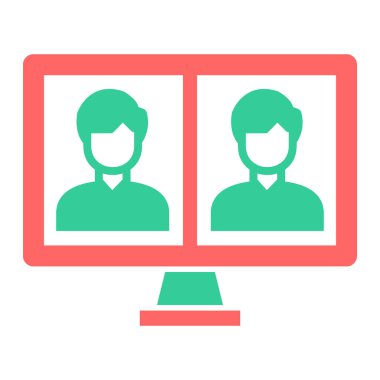 kullanıcı. Web simgesi basit illüstrasyon