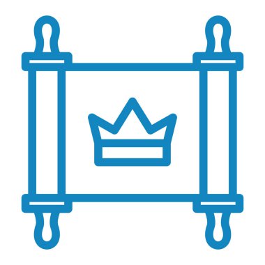 taç simgesi vektör illüstrasyonu