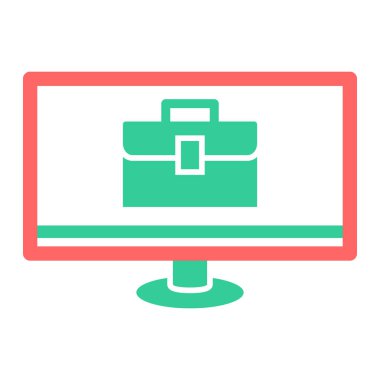 iş ve ofis simgesi vektör illüstrasyonu