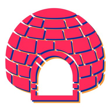 Kırmızı ve beyaz tuğla duvarın vektör çizimi