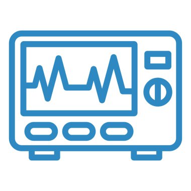 EKG vektör satırı simgesi