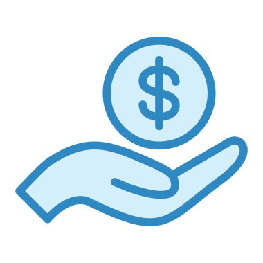 Kredi simgesi, vektör illüstrasyonu