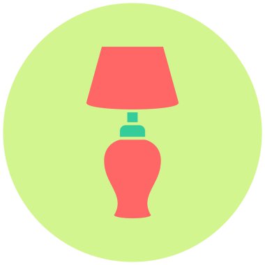 Masa lambası. Web simgesi basit illüstrasyon