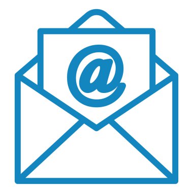 Mektup. Web simgesi basit illüstrasyon