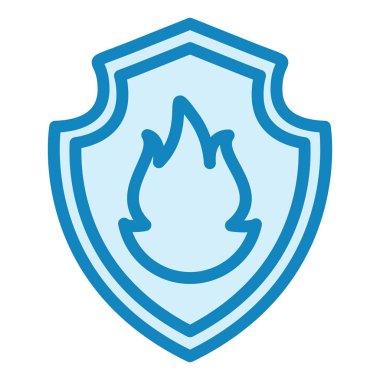 Sheild. Web simgesi basit illüstrasyon 