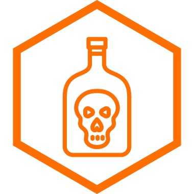 Zehir. Web simgesi basit tasarım