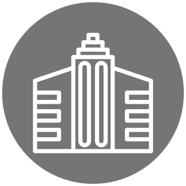 Modern yapı simgesinin vektör illüstrasyonu