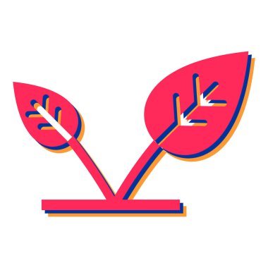 Ağaç simgesinin vektör illüstrasyonu