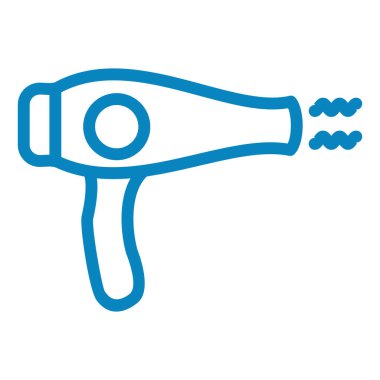 saç kurutma simgesi vektör çizimi