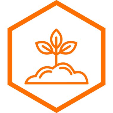 bitki vektörü simgesi modern basit illüstrasyon