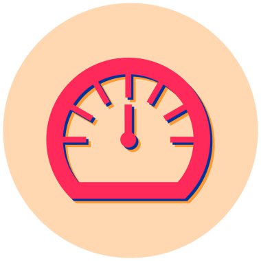 Hız göstergesi. Web simgesi basit tasarım