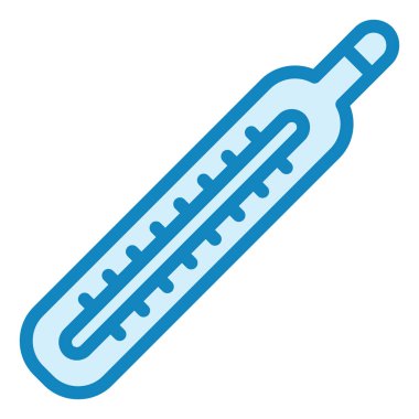 Termometre. Web simgesi basit illüstrasyon 