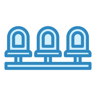 Modern simge vektör illüstrasyonu oturuluyor 