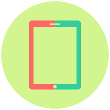 Dijital tablet. Web simgesi basit tasarım