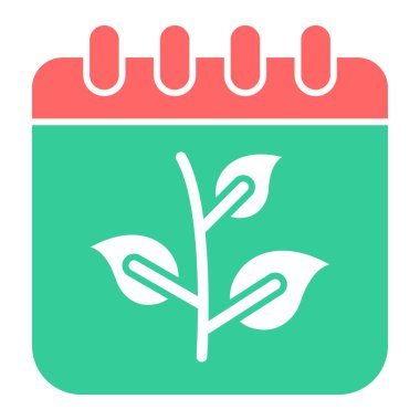 Takvim simgesi vektör illüstrasyonu yerleştiriliyor