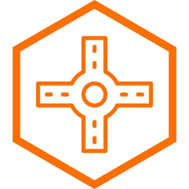 Bir çapraz simgenin vektör illüstrasyonu