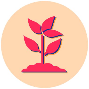 Büyüyen bitki vektör simgesi