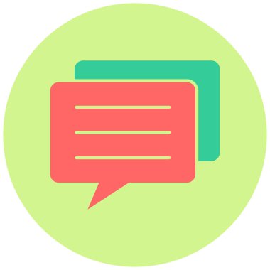 Geri bildirim. Web simgesi basit illüstrasyon