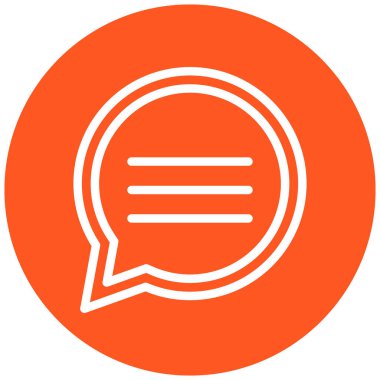 Konuş. Web simgesi basit illüstrasyon