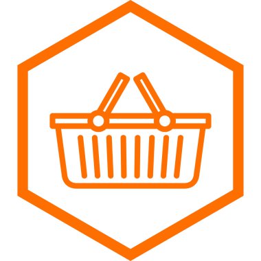 Alışveriş arabası simgesi, vektör illüstrasyonu