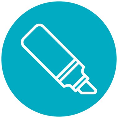 Kalem. Web simgesi basit illüstrasyon