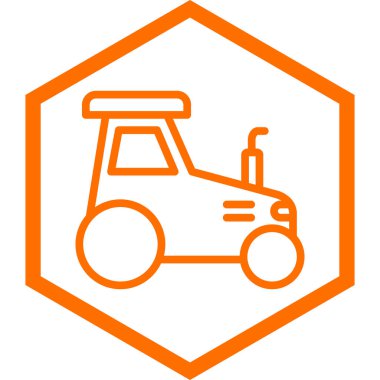 Bir traktör simgesinin illüstrasyonu