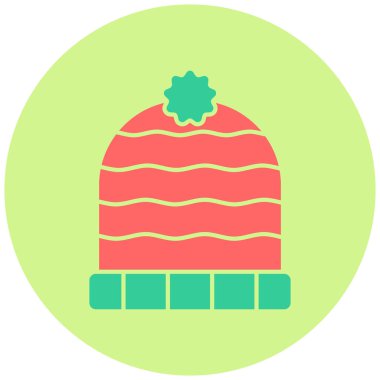 Noel şapkası. vektör illüstrasyonu