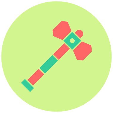 Çekiç. Web simgesi basit illüstrasyon