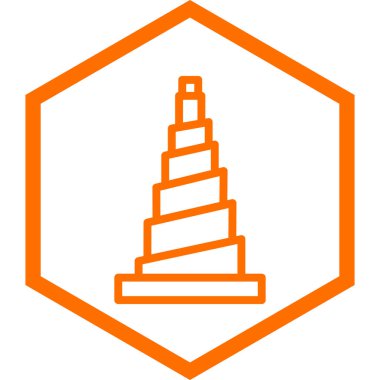 Yapı simgesinin vektör illüstrasyonu